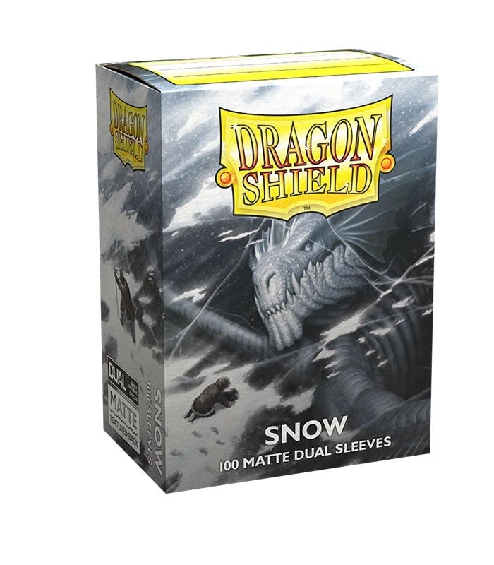 Fundas Dragon Shield Dual Matte Snow Nirin Blanco para Magic - 100 fundas - Akiba Loots