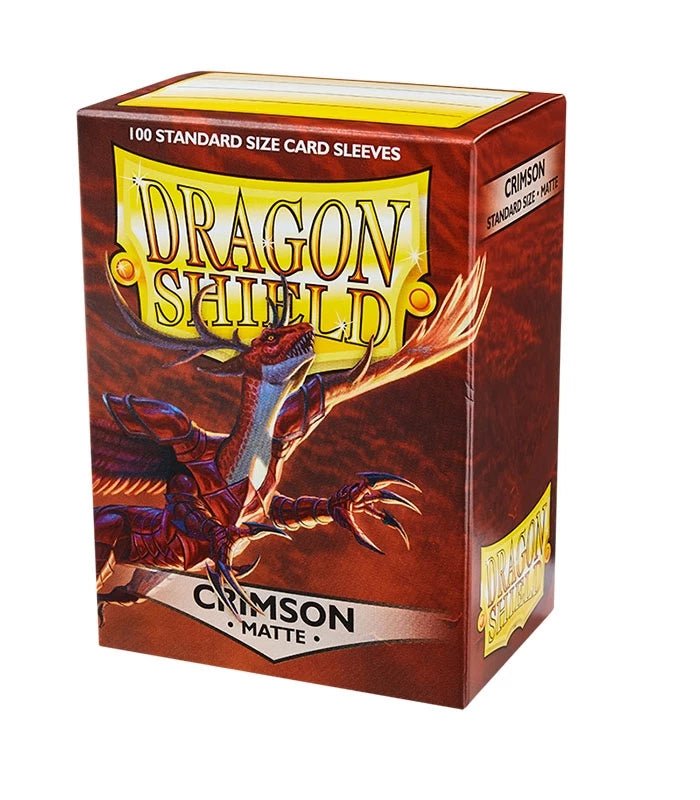 Fundas Dragon Shield Matte Crimson Rojo para Magic - 100 fundas - Akiba Loots